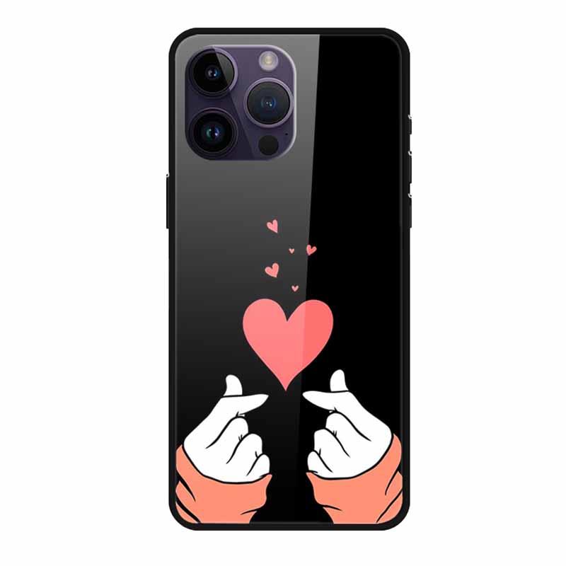 Tempered Glass Case For iphone 15 Pro Max Case Soft TPU Bumper Hard Glass Back Cover For iphone 16 Pro Max Phone Case 16Pro Max