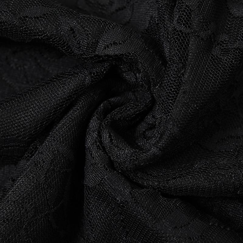 Kvinne Blonder Svart Mystisk Sexy Blonder Hot Søt Elegant Hul Kort Stroppekjole