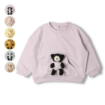 【Kinderbekleidung】 JollyJury (Jolly Julie) Sweatshirt mit Plüschtier 90cm-120cm K50610