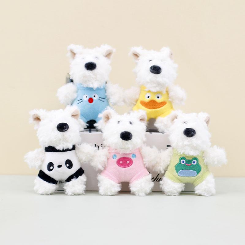 Westie Soft Plush Keychain Stuffed Dog Bag Charm Cute Accessory