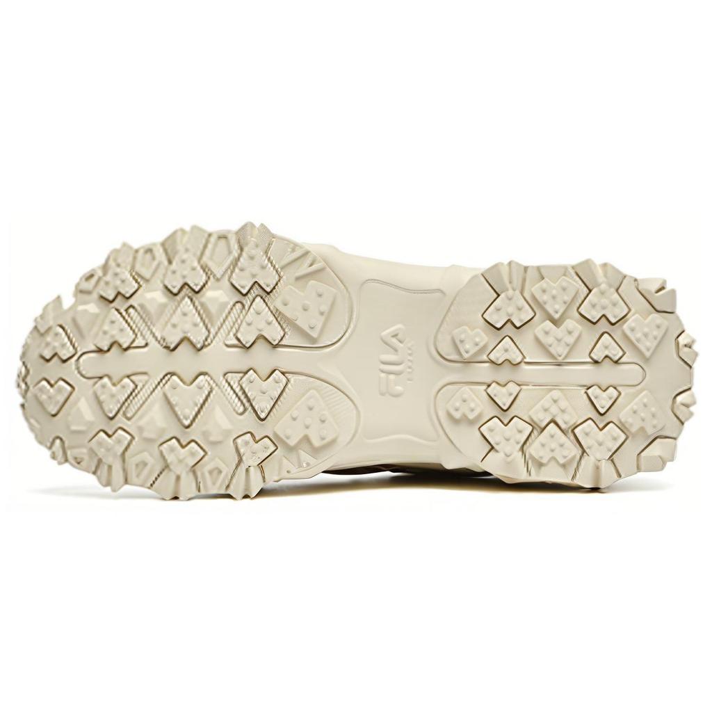 Fila Oakmont 2 Mesh Fabric Synthetic Leather TPU Leather Retro Sports Low-Top Lifestyle Shoes Women Sneaker Beige F12W232133FAG