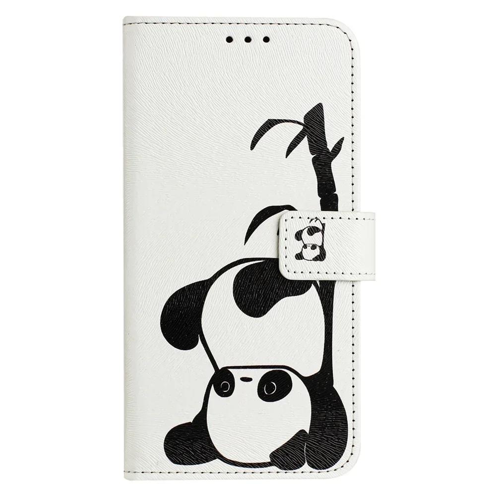 Coloured Drawing Wallet Case for Samsung Galaxy A06 A14 A15 A16 A23 A24 A25 A26 A34 A35 A36 A54 A55 A56 Leather Book Phone Cover