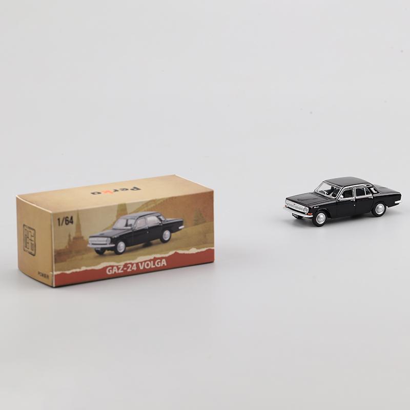 Perka 1:64 Scale GAZ-24 Volga Alloy Car Model Ornament Souvenir Display Collection Hobby Gift