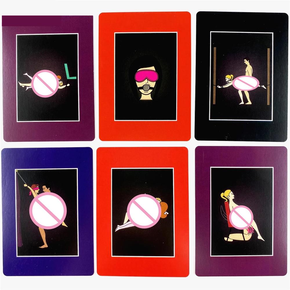 Sexy 50 Position Sex Papier Tarot Karten Erwachsene Spiele Party Schreibtisch Spielen Requisiten Erotische Produkte Sex Spielzeug für Paare flirten