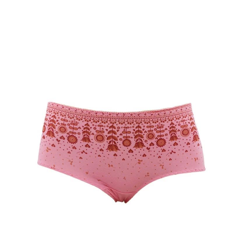 Jieliya Women s Bamboo Fiber Mid-Waist Boxer Briefs 2-Pack