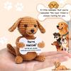 Stressverlichting Haak Hond Poppetje Handgemaakte Gebreide Metgezel Auto Accessoire Hangend Ornament Huis Decoratie Schattig Cadeau