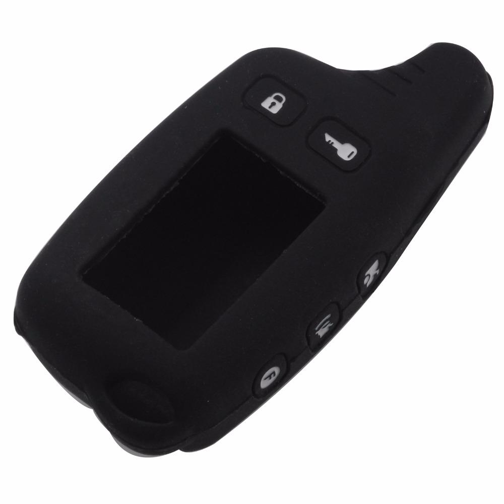 Jingyuqin Tw9010 Silicone Case KeyChain For Russian 2-way Alarm System Alarm Key Fob For Tomahawk Tw9010 9010