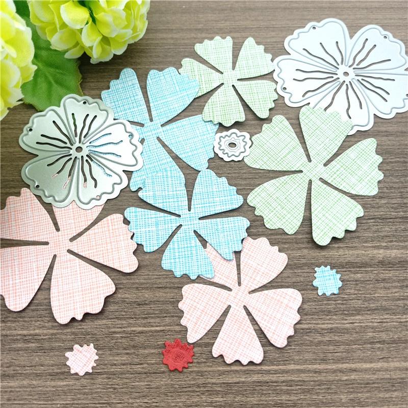 Flower Metal Cutting Dies Stencil for DIY Scrapbooking Photo Album Embossing Paper Cards Crafts Diecuts