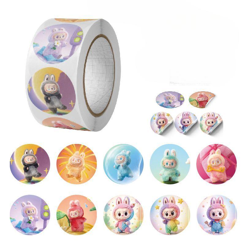 

Милая рулонная наклейка Сделай сам наклейка в рулоне Мультяшное украшение для блокнота 1 roll