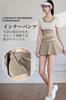 [MORGEN SKY] Mini Skirt Sports Women's Inner Pants Breathable Quick-Dry MQ005 (JP, L, Blue)