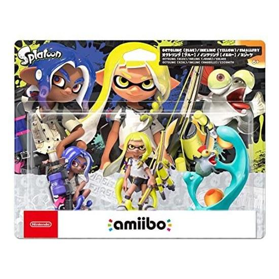 Amiibo Triple Set Inkling Yellow Octoling Blue Kojake (Splatoon Series) Video Game