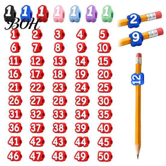Classroom Pencil Organizer 1-20/1-30/1-50 Numbered Toppers, Reusable Labels Identification System for Teachers, Tracking Markers School Organization