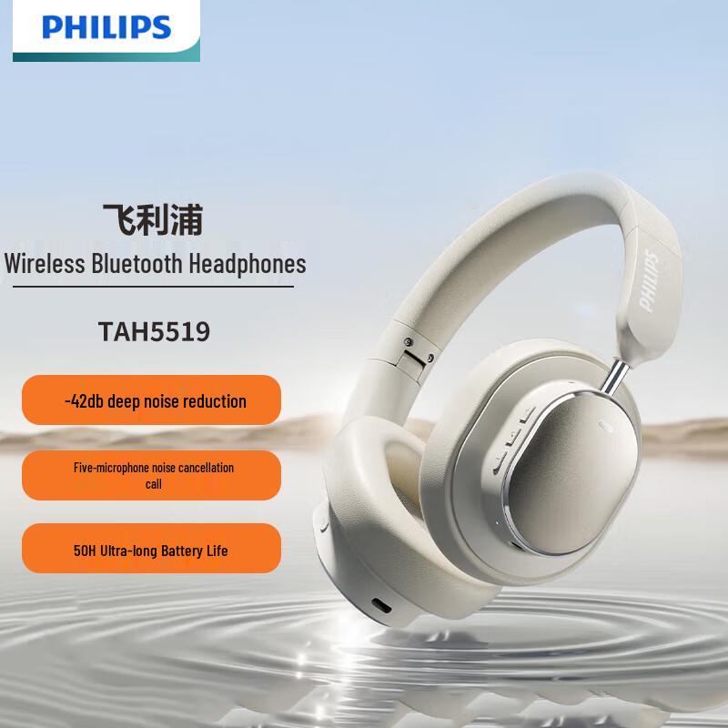 

Philips TAH5519 Wireless Active Noise-Cancelling Headphones