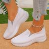 Women's Casual Flats, Breathable Knit Mesh Upper, Soft, Lightweight Shoes