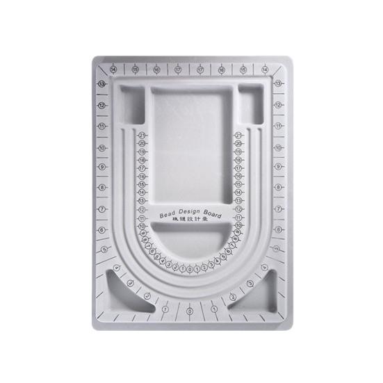 Bead Design Board DIY Jewelry Making Tray Flocked Bead Organizer