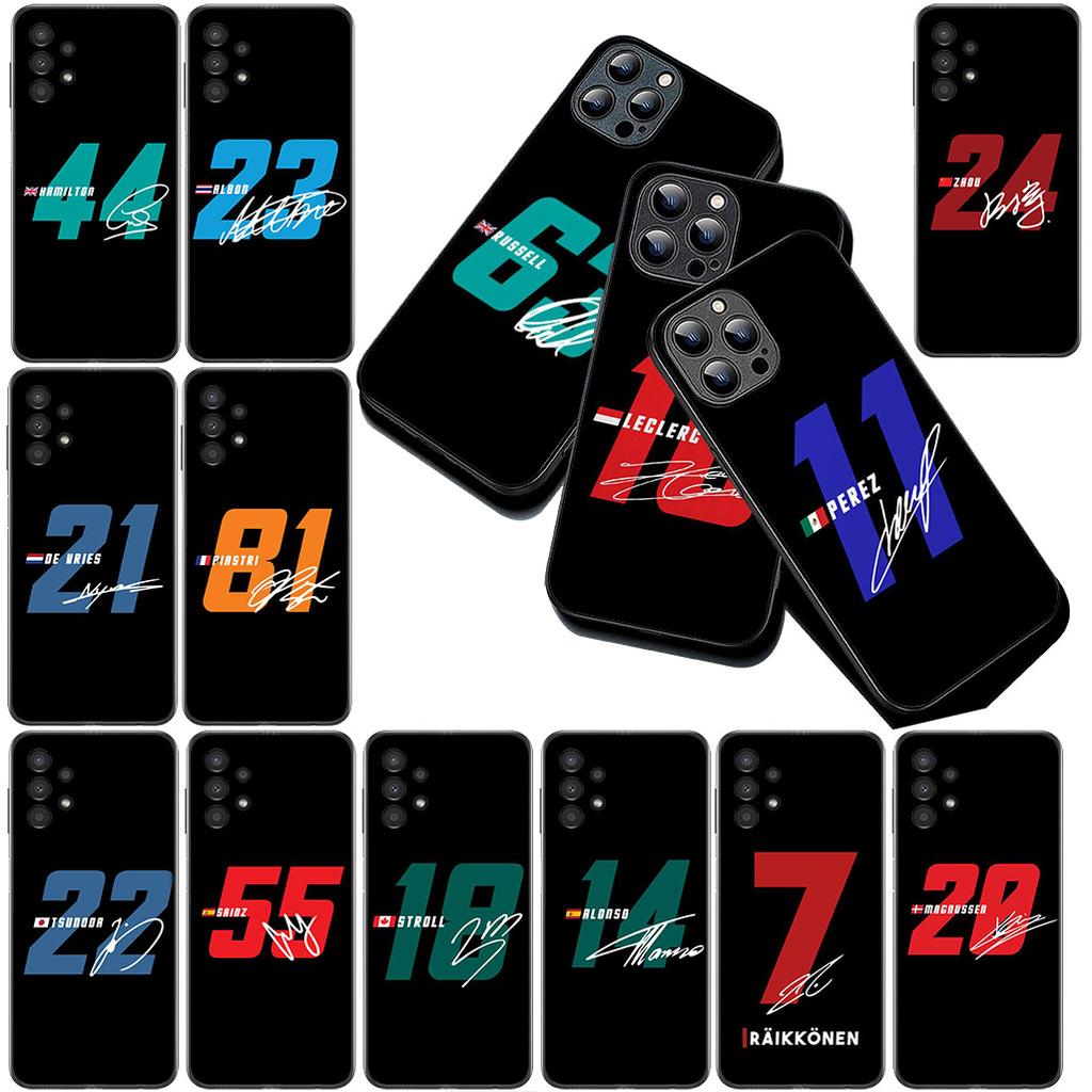 For Samsung Galaxy S20 S22 S21 FE Ultra Plus A07 A17 A15 A16 A25 A57 A37 Case Formulas No 44 63 23 22 16 55 1 F1s Number Racing