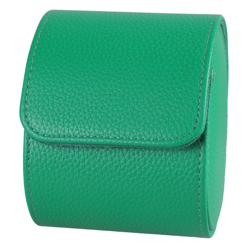 

Vintage Leather Watch Holder Box Watch Roll Case Round Buckle Watch Pocket Bag Outdoor Convenient Couple Watch Storage