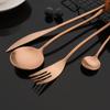 4Pcs White Gold Cutlery 18/10 Stainless Steel Dinnerware Set Spoon Fork Knife Western Home Silverware Tableware Set Supplies