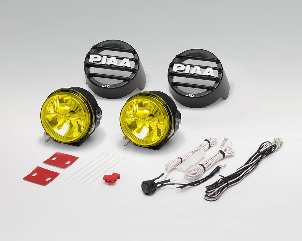 PIAA DK536G LED Dodatečné Dálkové Ionizační Světlo LP530 Balení 10G Vibrační IPX7 Vodotěsné a V Souladu s Normami ECE a SAE (Pia) Lampa, Žlutá, 27600cd,