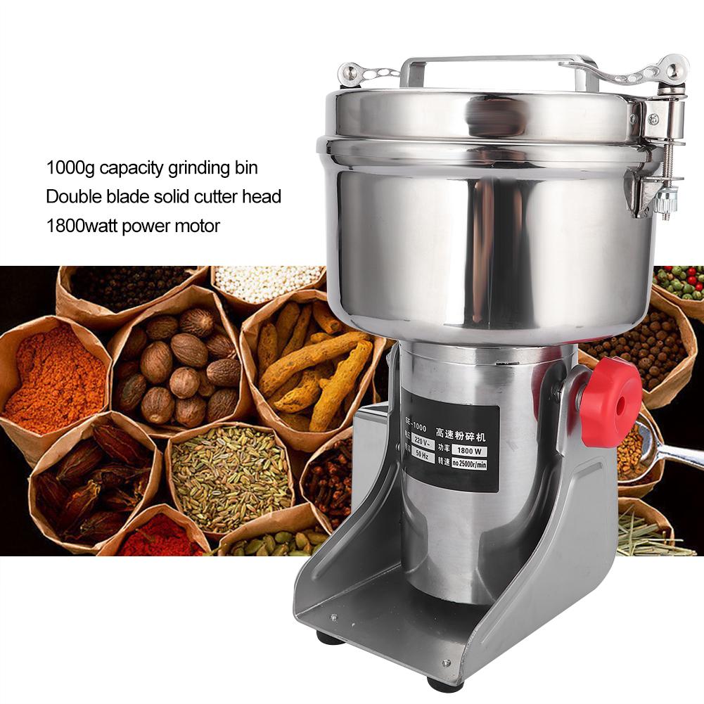 1000g Mini Electric Grinder Household Dry Grinding Whole Grains Chinese Herbal Grinding Machine