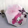 1pc My Melody Kuromi Halloween Friendship Umbrella with Plastic Handle,Suitable for All Seasons Home Travel Outdoor UmbrellaSanlio014