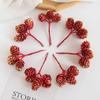 Artificial Plants Golden Fake Pinecone For Christmas Tree Decoration Wreaths Accessory Diy Wedding Home Decor Mini Bouquet