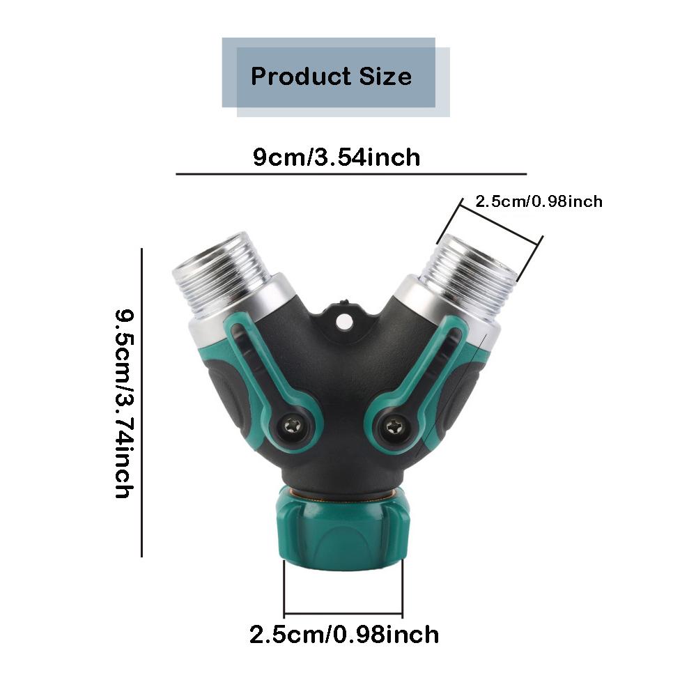 1Pcs Garden Irrigation Faucet Three-way Splitter, European Style Garden Plastic Water Distributor, Garden Tool Connector