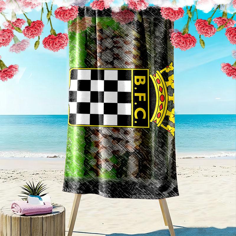 Boavista FC Print Strandtuch, Großes Weiches Schnelltrocknendes Handtuch für Strand Camping Schwimmen