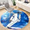 1pc Michael Joseph Jackson Moonwalk Office Round Area Rug, Under Office Chairs Bedroom Living Room Home Decor A1022332