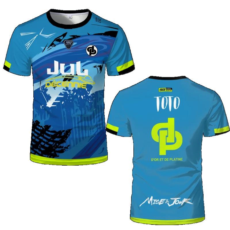 90 Minutes Series MM9 JUL Football Shirt Men's Summer Outdoor Sports Jersey Oversized Fitness Training T-shirt