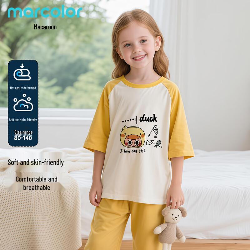 Makale Kids  Cotton 3/4 Sleeve & Shorts Set 140