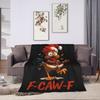 Christmas F Caw F Rooster Flannel Blankets Winter  Super Soft Bedding Throws for Kids Adult Comfortable Bedspread Sofa Bed Cover