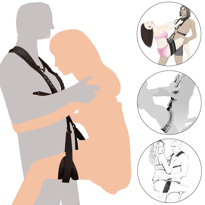 Sex Toys for Couples Self Bandage Restraints Belt  Sets Shoulder Sex Swing Leg Spreader Rope SM Slave Harness Adult Game