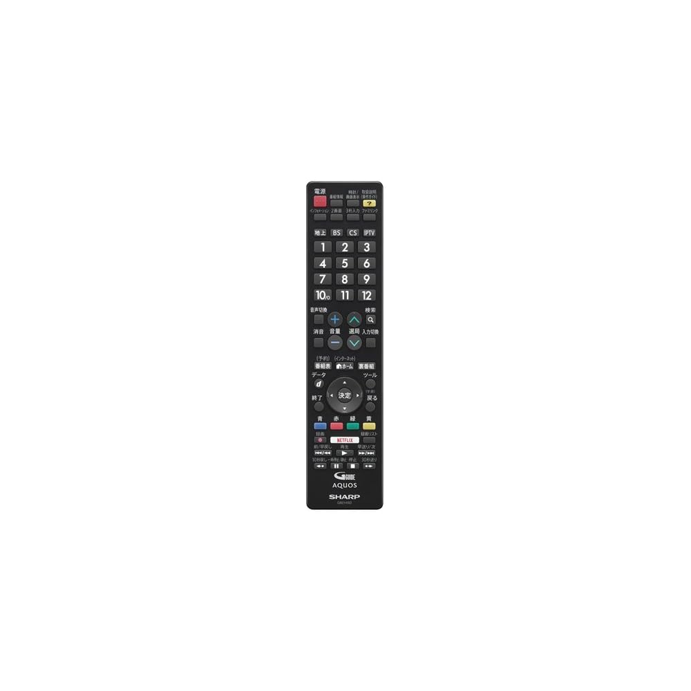 Sharp TV remote control 106380507 (Sharp part code: RRMCGB214WJSD)