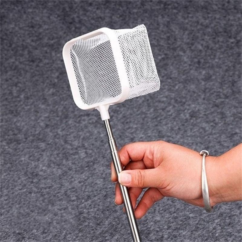 Fish Net for Fish Tanks Telescopic Rod with Removable Head for Catching Shrimp, Fish Commercial Use with Suction Cup