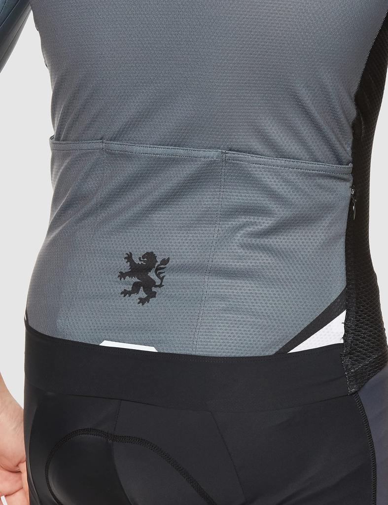 Lion de Kapelmuur Cycling Race Short Size XS Jersey, Unisex, Fit, High-Spec, Sleeve, Classico, Gray,