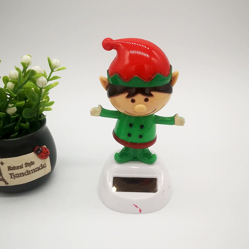 NOUĂ Seria de Crăciun Ornament de mașină pentru păpușă solară legănată Moș Crăciun, om de zăpadă, elan, decorație de birou pentru păpușă solară.