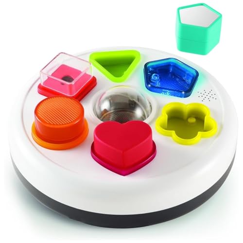 Early Learning Center Light & Sound Shape Sorter - Shape-matching toy, shape sorting puzzle, baby shower gift, makes sounds, lights up, 200794 (Authen