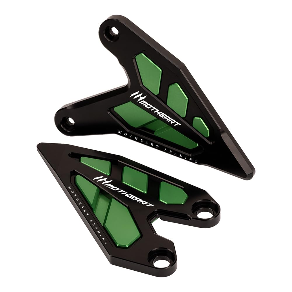 

MotHeart Motorcycle Footrest & Heel Protector for Z400/Z500/Z500SE/Z250/Z e-1/Z7 Hybrid Ninja 500/500SE/e-1/400/7 Hybrid Non-Slip зелений