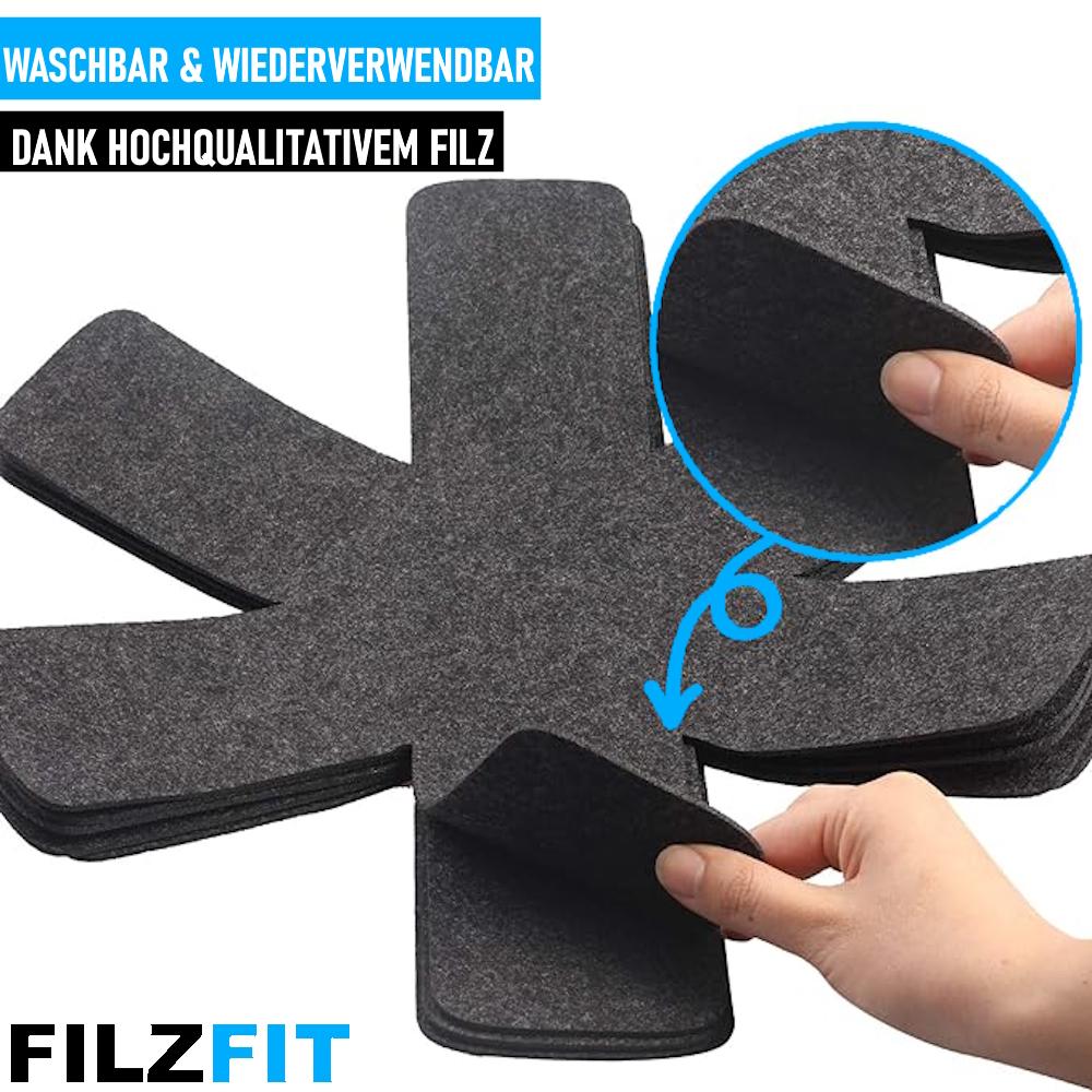 FILZFIT Pan Protector Felt Scratch Protection Stack Protection Pot Protector Pot Protector 5-pack