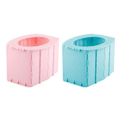 Tragbare Reisefalttoilette Urinal Mobiles Sitzteil Outdoor Multifunktions-Kindertoilette für Reise Wandern Lange Reise