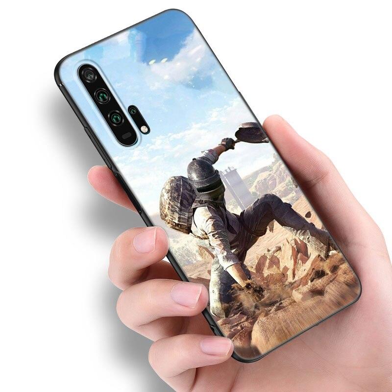 Fashion PUBG Game Phone Case For Huawei Honor 7A 8A 9X 20 Pro 8 10X Lite 9A 8C 9C 20E 7S 8S 20S 8X 10i 20i 30i Soft Black Cover