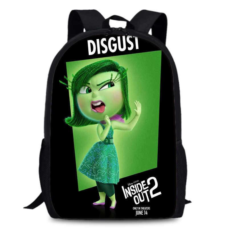 Spacious 15-inch Inside Out 2 Backpack Durable Oxford Cloth School Book Bag