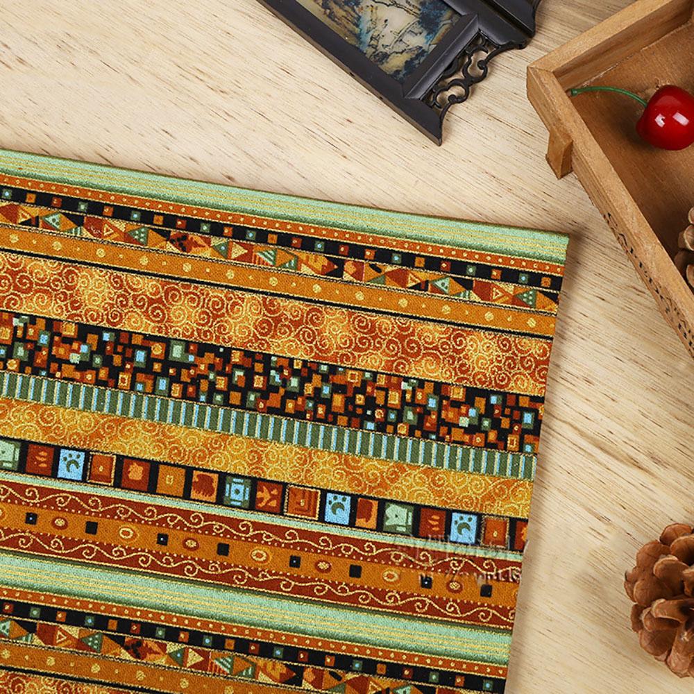 Tribalny Etniczny Bawełniany Len Tkanina Print Bohemia Materiał do Szycia DIY na Sukienki Vintage Obrus Zasłona Poszewka Dekoracja Domu