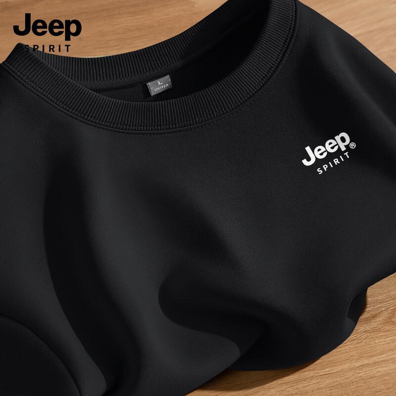 JEEP SPIRIT Men s Heavyweight Crewneck Sweatshirt 2025 3XL