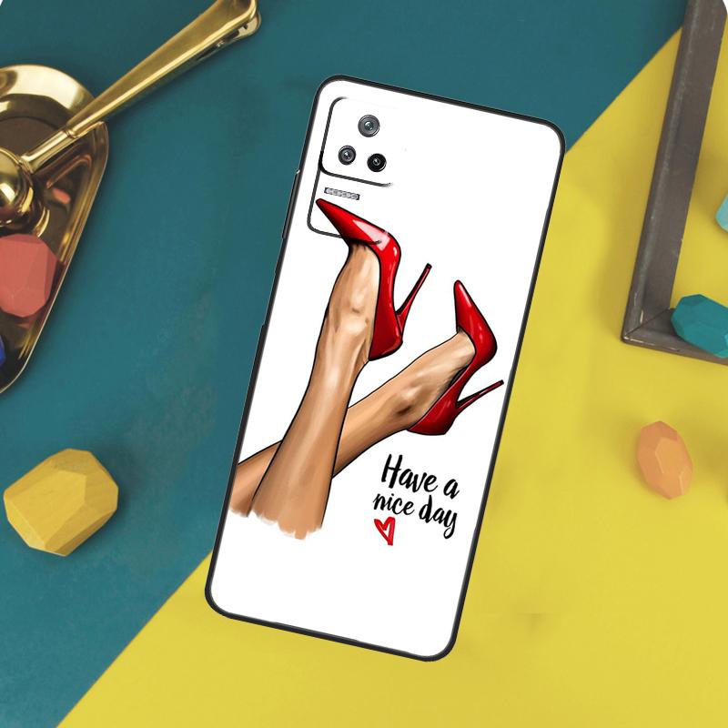 Fashion High Heels Case For Xiaomi 15 14 13 Ultra 11T 12T 13T 14T Pro POCO X7 Pro X3 X5 X6 F5 F6 M6 Pro Funda