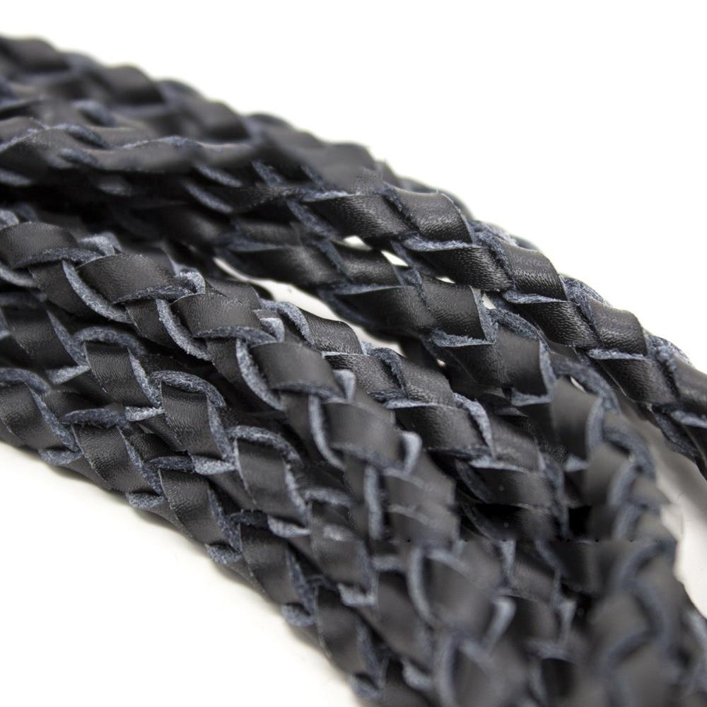Genuine Leather Braided Flogger Black Sex Whip  Spanking Fetish Floggers
