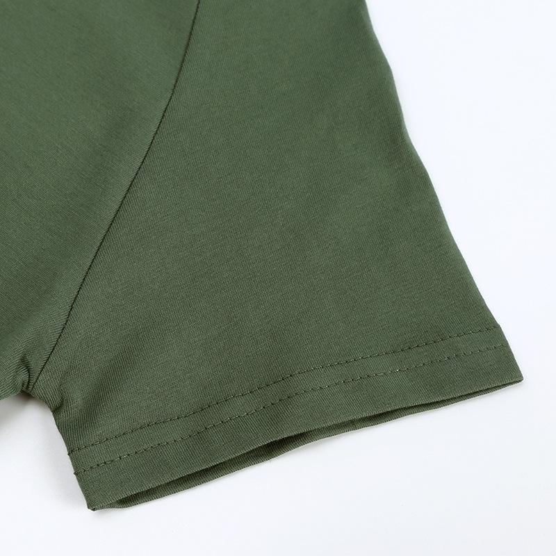 Children's Clothing Short Sleeved T-shirt Summer Children's Solid Color Bat Sleeve T-shirt Boys and Girls Round Neck Loose Top