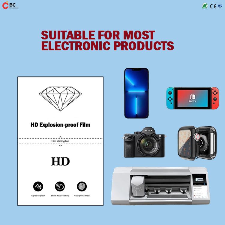 BC Explosion-Proof PET Hydrogel Cutting Film for Universal Mobile Phone Screen Protector Plotter