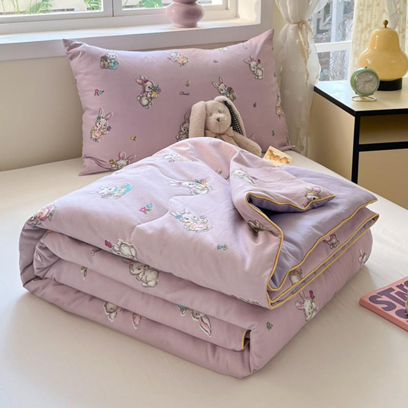 Dog Tulip Bear Rabbit Strawberry Fruit Pattern Printed Air Conditioner Quilt
